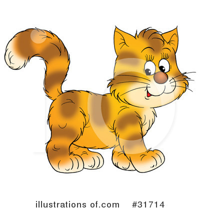 Royalty-Free (RF) Cat Clipart Illustration by Alex Bannykh - Stock Sample #31714