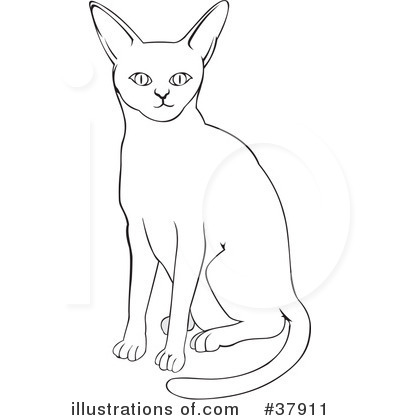 Royalty-Free (RF) Cat Clipart Illustration by David Rey - Stock Sample #37911