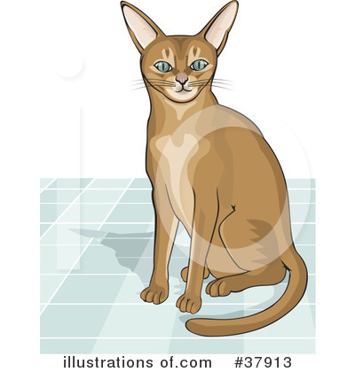 Royalty-Free (RF) Cat Clipart Illustration by David Rey - Stock Sample #37913