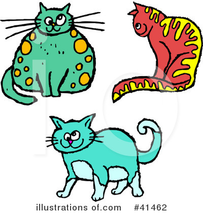 Royalty-Free (RF) Cat Clipart Illustration by Prawny - Stock Sample #41462