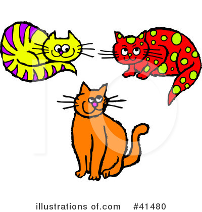 Royalty-Free (RF) Cat Clipart Illustration by Prawny - Stock Sample #41480