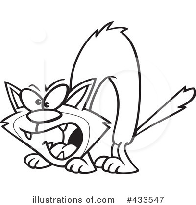 Royalty-Free (RF) Cat Clipart Illustration by toonaday - Stock Sample #433547