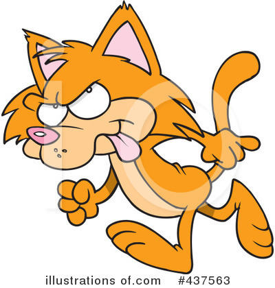 Royalty-Free (RF) Cat Clipart Illustration by toonaday - Stock Sample #437563