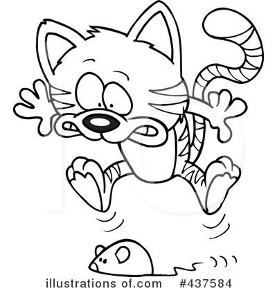 Royalty-Free (RF) Cat Clipart Illustration by toonaday - Stock Sample #437584