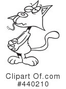 Cat Clipart #440210 by toonaday