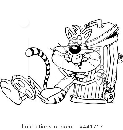 Royalty-Free (RF) Cat Clipart Illustration by toonaday - Stock Sample #441717