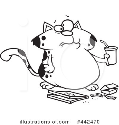 Royalty-Free (RF) Cat Clipart Illustration by toonaday - Stock Sample #442470