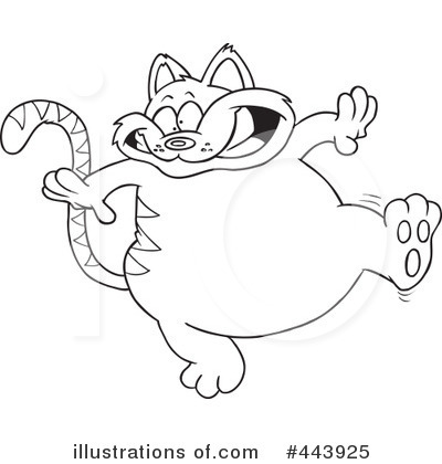 Royalty-Free (RF) Cat Clipart Illustration by toonaday - Stock Sample #443925