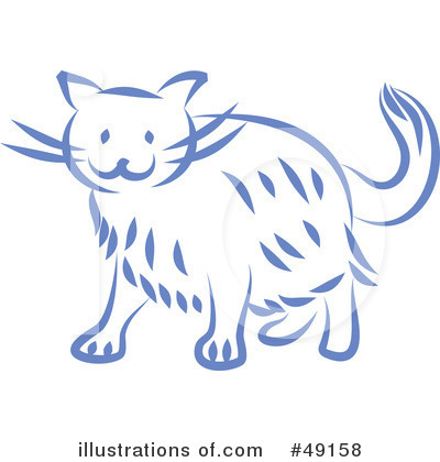 Royalty-Free (RF) Cat Clipart Illustration by Prawny - Stock Sample #49158
