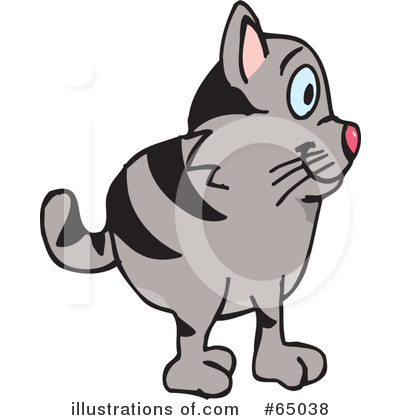 Royalty-Free (RF) Cat Clipart Illustration by Dennis Holmes Designs - Stock Sample #65038
