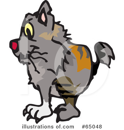 Royalty-Free (RF) Cat Clipart Illustration by Dennis Holmes Designs - Stock Sample #65048