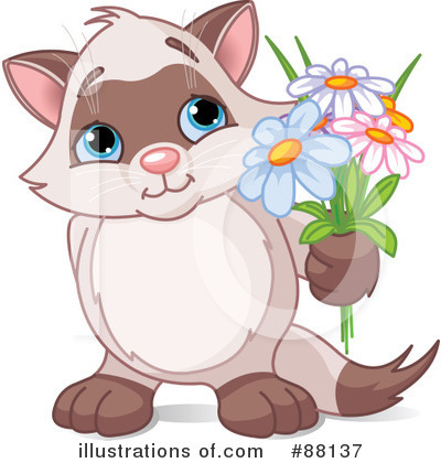 Royalty-Free (RF) Cat Clipart Illustration by Pushkin - Stock Sample #88137