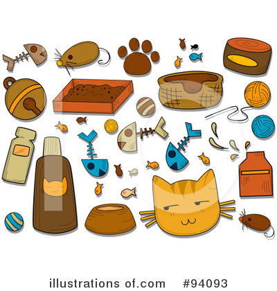 Royalty-Free (RF) Cat Clipart Illustration by BNP Design Studio - Stock Sample #94093