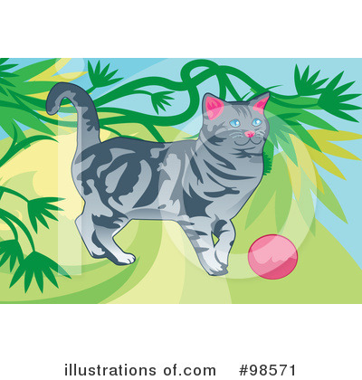 Royalty-Free (RF) Cat Clipart Illustration by mayawizard101 - Stock Sample #98571
