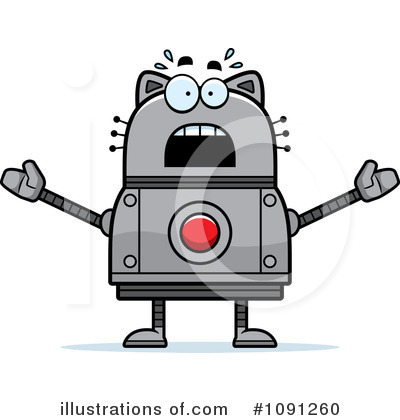Royalty-Free (RF) Cat Robot Clipart Illustration by Cory Thoman - Stock Sample #1091260