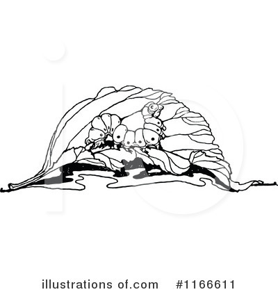 Royalty-Free (RF) Caterpillar Clipart Illustration by Prawny Vintage - Stock Sample #1166611