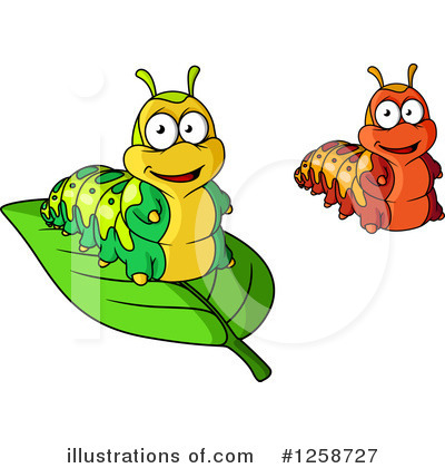 Royalty-Free (RF) Caterpillar Clipart Illustration by Vector Tradition SM - Stock Sample #1258727