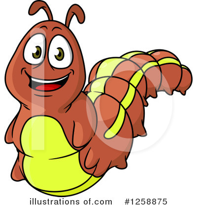 Royalty-Free (RF) Caterpillar Clipart Illustration by Vector Tradition SM - Stock Sample #1258875