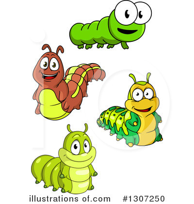 Royalty-Free (RF) Caterpillar Clipart Illustration by Vector Tradition SM - Stock Sample #1307250