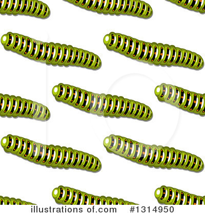 Royalty-Free (RF) Caterpillar Clipart Illustration by Vector Tradition SM - Stock Sample #1314950