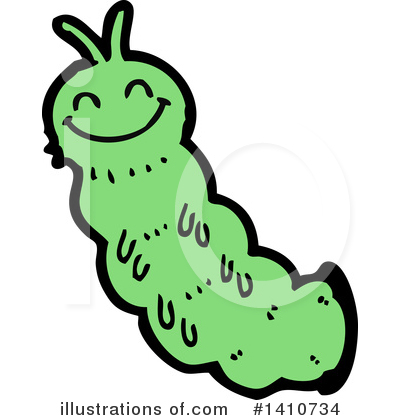 Royalty-Free (RF) Caterpillar Clipart Illustration by lineartestpilot - Stock Sample #1410734