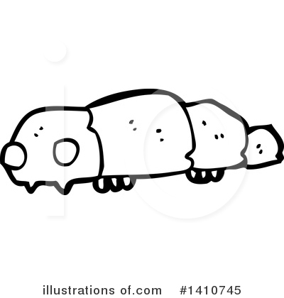 Royalty-Free (RF) Caterpillar Clipart Illustration by lineartestpilot - Stock Sample #1410745