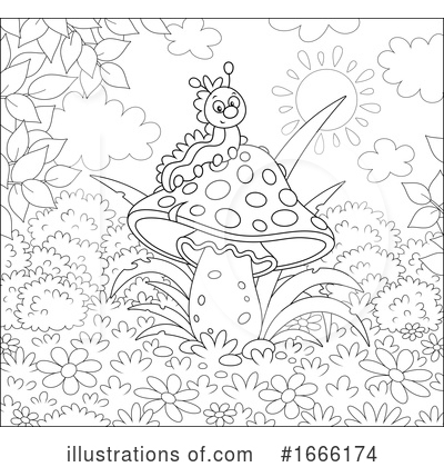 Royalty-Free (RF) Caterpillar Clipart Illustration by Alex Bannykh - Stock Sample #1666174