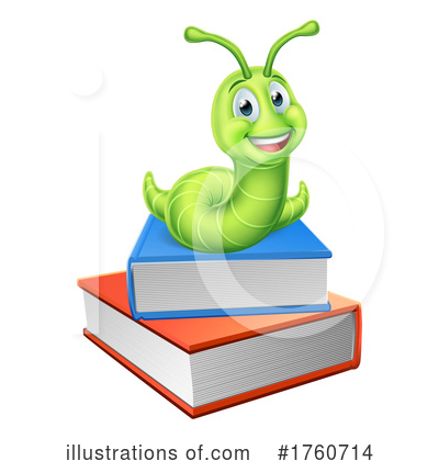 Book Worm Clipart #1760714 by AtStockIllustration