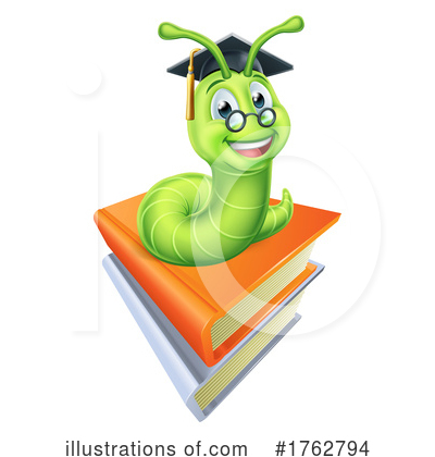 Book Worm Clipart #1762794 by AtStockIllustration