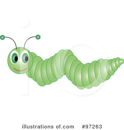 black and white caterpillar clip art. Caterpillar Clipart #97263 by