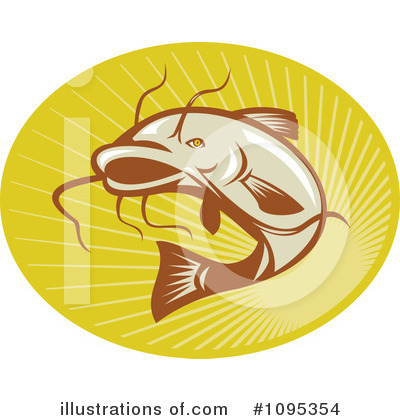 Royalty-Free (RF) Catfish Clipart Illustration by patrimonio - Stock Sample #1095354