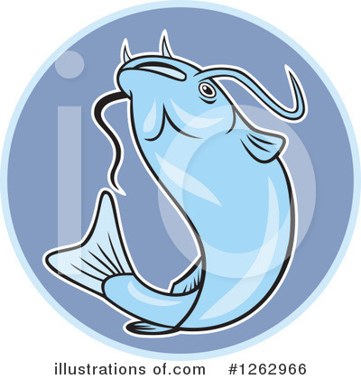 Royalty-Free (RF) Catfish Clipart Illustration by patrimonio - Stock Sample #1262966