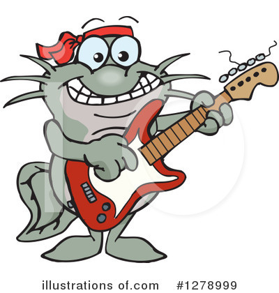 Royalty-Free (RF) Catfish Clipart Illustration by Dennis Holmes Designs - Stock Sample #1278999