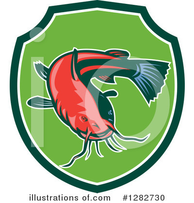 Royalty-Free (RF) Catfish Clipart Illustration by patrimonio - Stock Sample #1282730