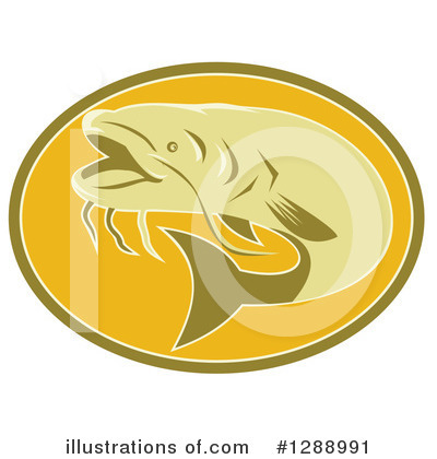 Royalty-Free (RF) Catfish Clipart Illustration by patrimonio - Stock Sample #1288991