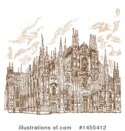 Royalty-Free (RF) Cathedral Clipart Illustration by Domenico Condello - Stock Sample #1455412