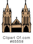 Cathedral Clipart #65558 by Dennis Holmes Designs