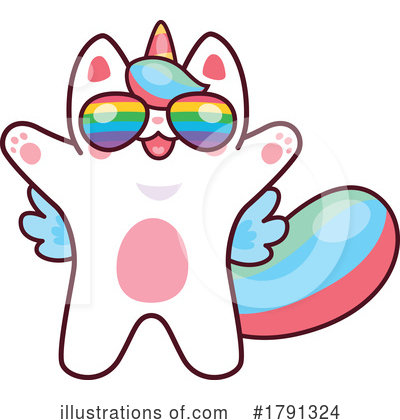 Royalty-Free (RF) Caticorn Clipart Illustration by Vector Tradition SM - Stock Sample #1791324
