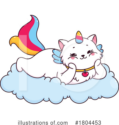 Royalty-Free (RF) Caticorn Clipart Illustration by Vector Tradition SM - Stock Sample #1804453