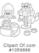 Cats Clipart #1059886 by visekart