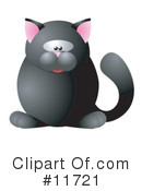 Cats Clipart #11721 by AtStockIllustration