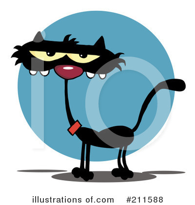 Black Cats Clipart #211588 by Hit Toon
