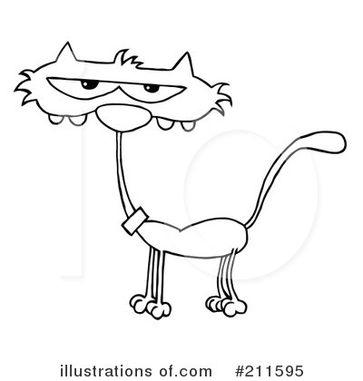 Royalty-Free (RF) Cats Clipart Illustration by Hit Toon - Stock Sample #211595