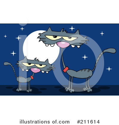 Royalty-Free (RF) Cats Clipart Illustration by Hit Toon - Stock Sample #211614