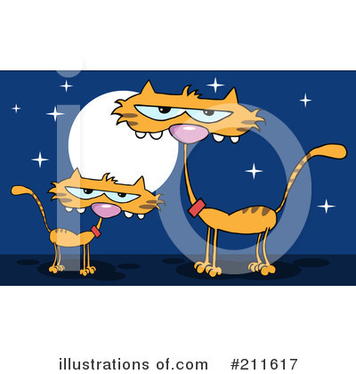 Royalty-Free (RF) Cats Clipart Illustration by Hit Toon - Stock Sample #211617