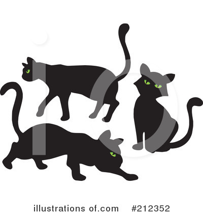 Royalty-Free (RF) Cats Clipart Illustration by visekart - Stock Sample #212352