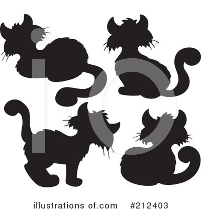 Royalty-Free (RF) Cats Clipart Illustration by visekart - Stock Sample #212403