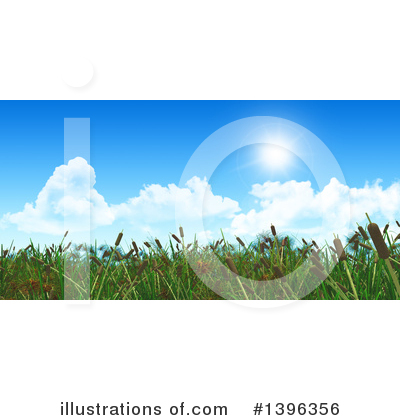 Royalty-Free (RF) Cattails Clipart Illustration by KJ Pargeter - Stock Sample #1396356