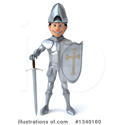 Royalty-Free (RF) Caucasian Male Knight Clipart Illustration by Julos - Stock Sample #1340160