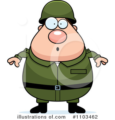 Royalty-Free (RF) Caucasian Male Soldier Clipart Illustration by Cory Thoman - Stock Sample #1103462